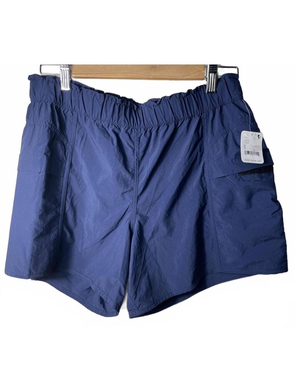 Free People Movement Cargo Shorts Small Blue Athletic NWT